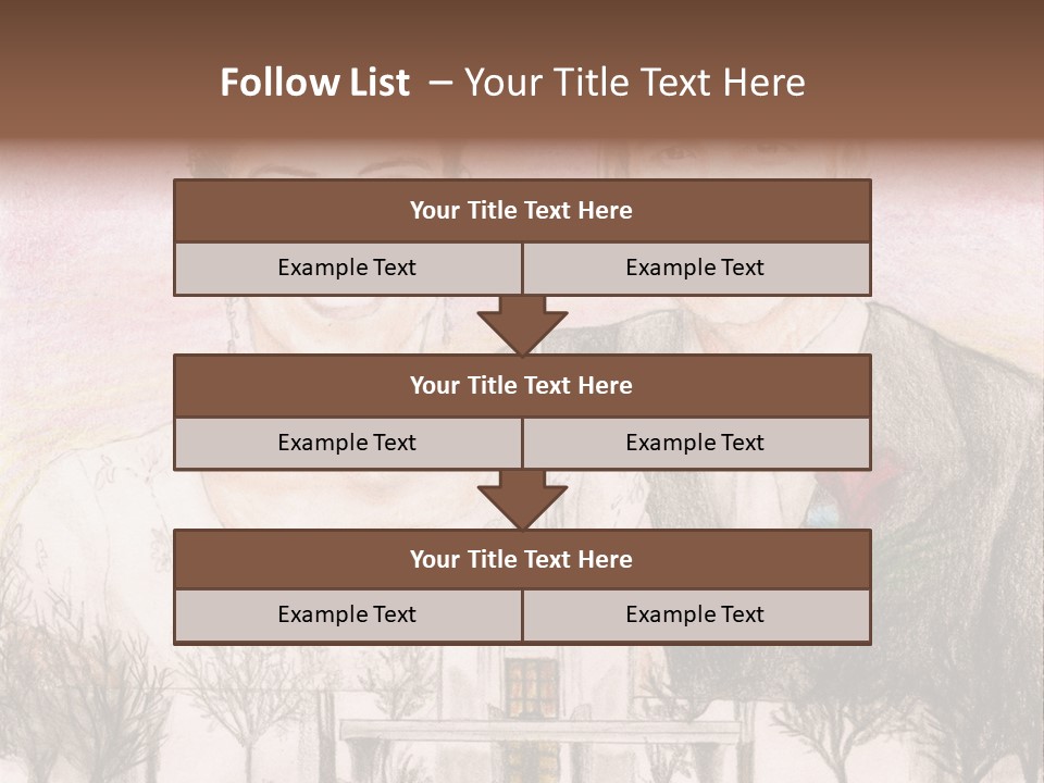 Bride And Groom With Denver Lds Temple PowerPoint Template