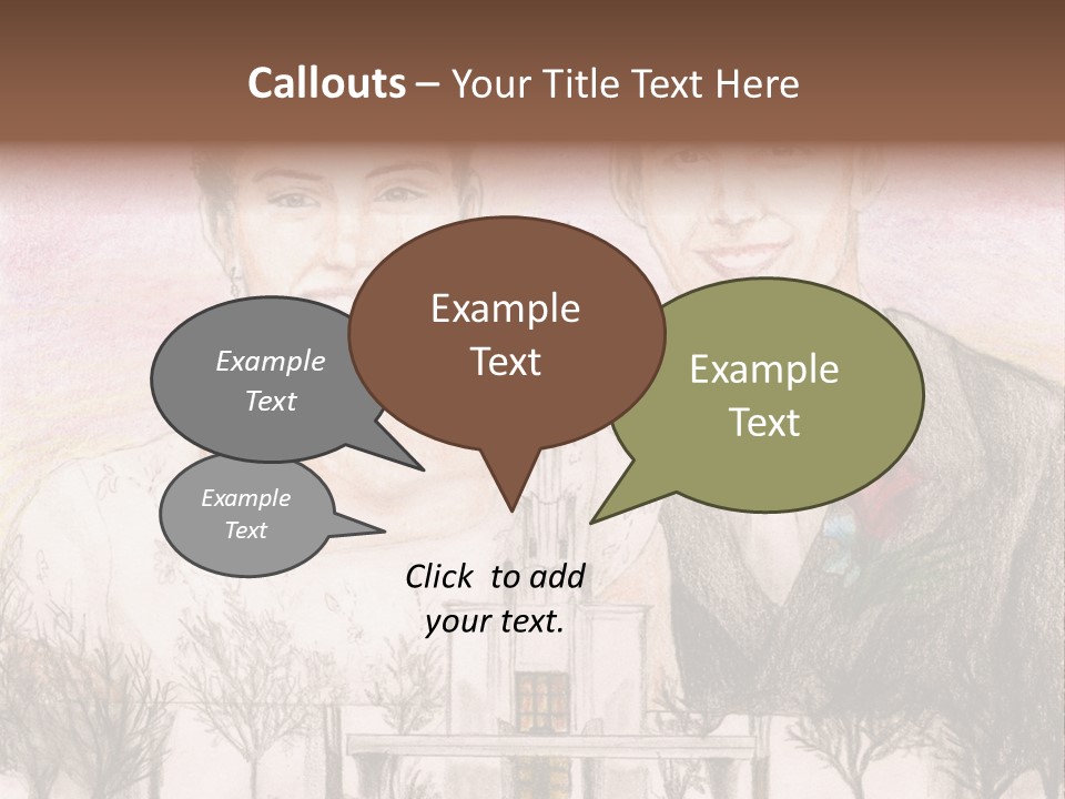 Bride And Groom With Denver Lds Temple PowerPoint Template