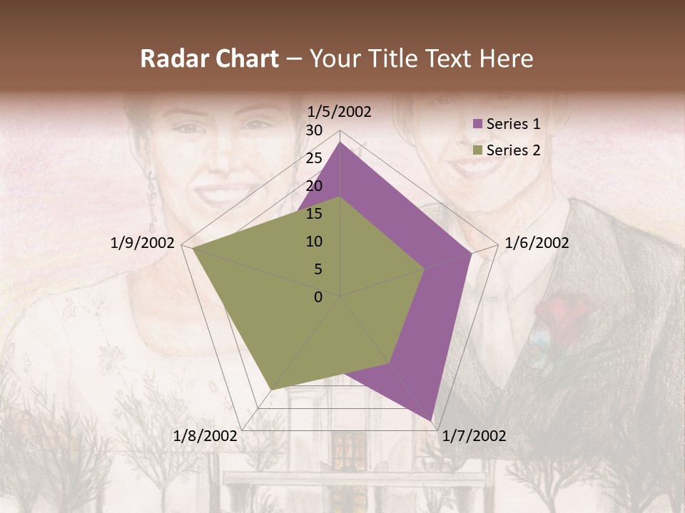 Bride And Groom With Denver Lds Temple PowerPoint Template