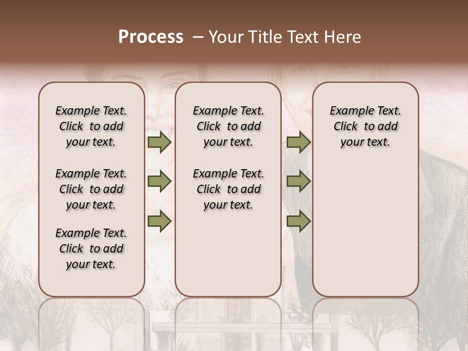 Bride And Groom With Denver Lds Temple PowerPoint Template