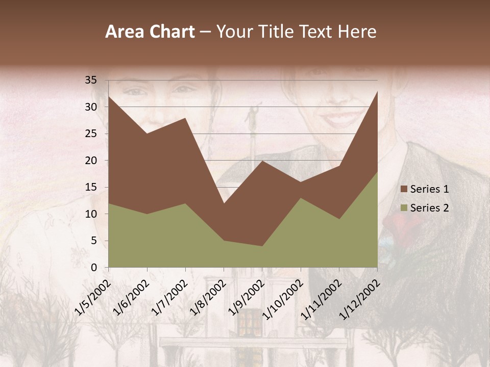 Bride And Groom With Denver Lds Temple PowerPoint Template