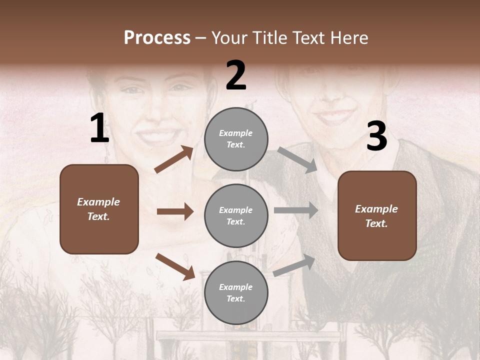Bride And Groom With Denver Lds Temple PowerPoint Template