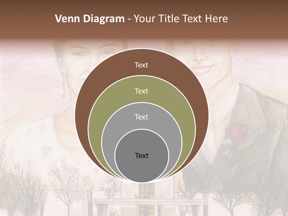 Bride And Groom With Denver Lds Temple PowerPoint Template