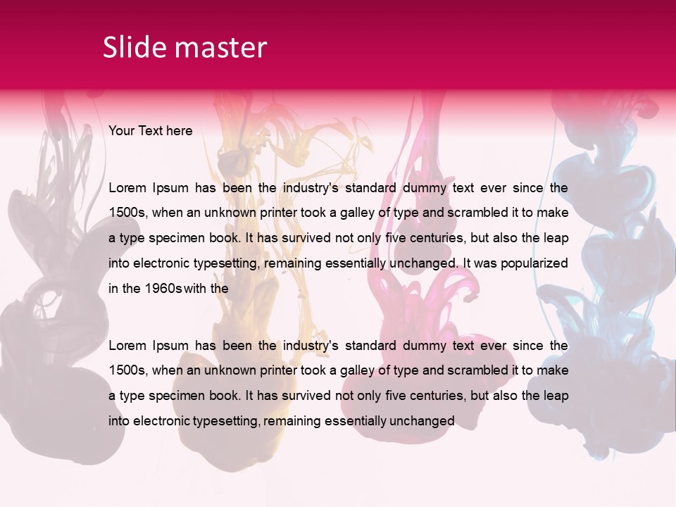 Cmyk Ink PowerPoint Template