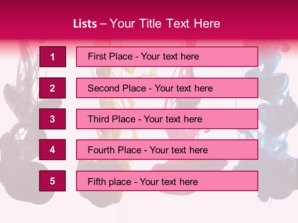 Cmyk Ink PowerPoint Template