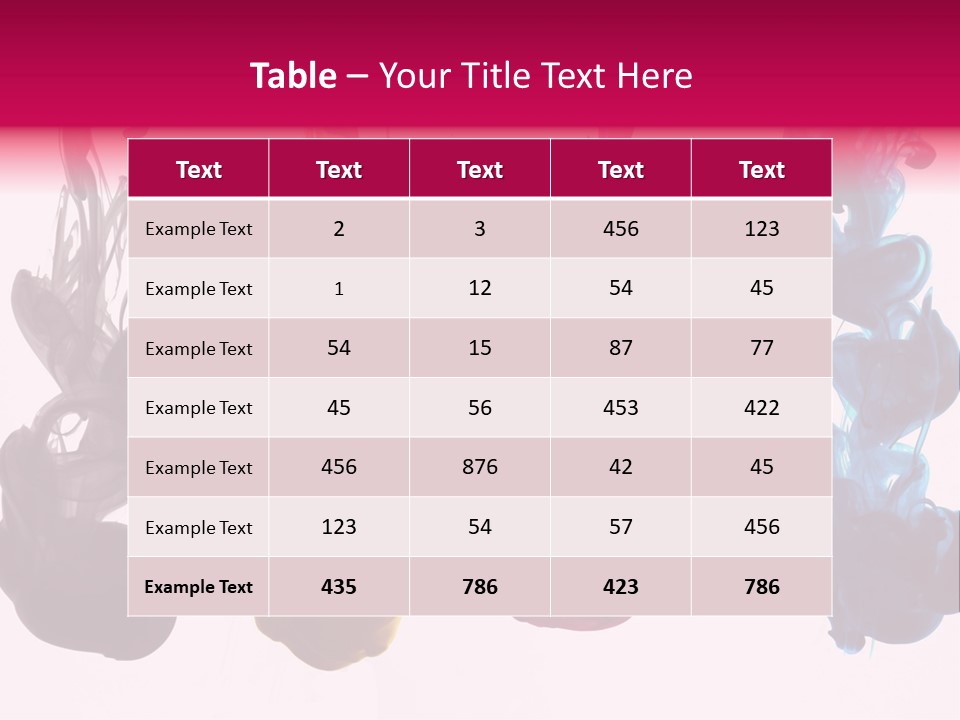 Cmyk Ink PowerPoint Template