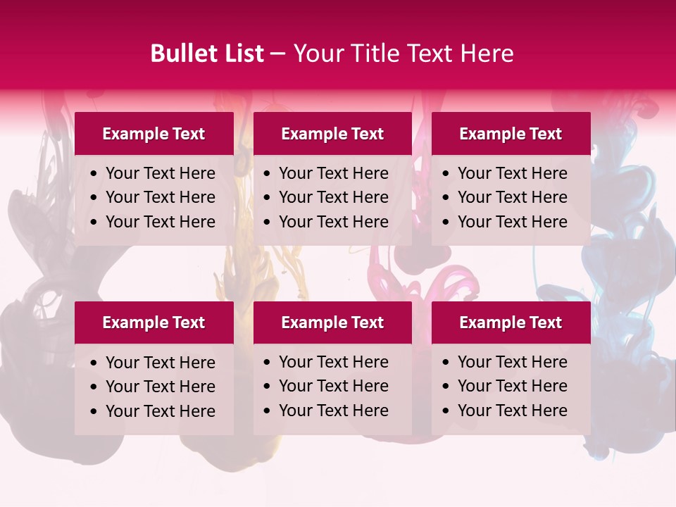 Cmyk Ink PowerPoint Template