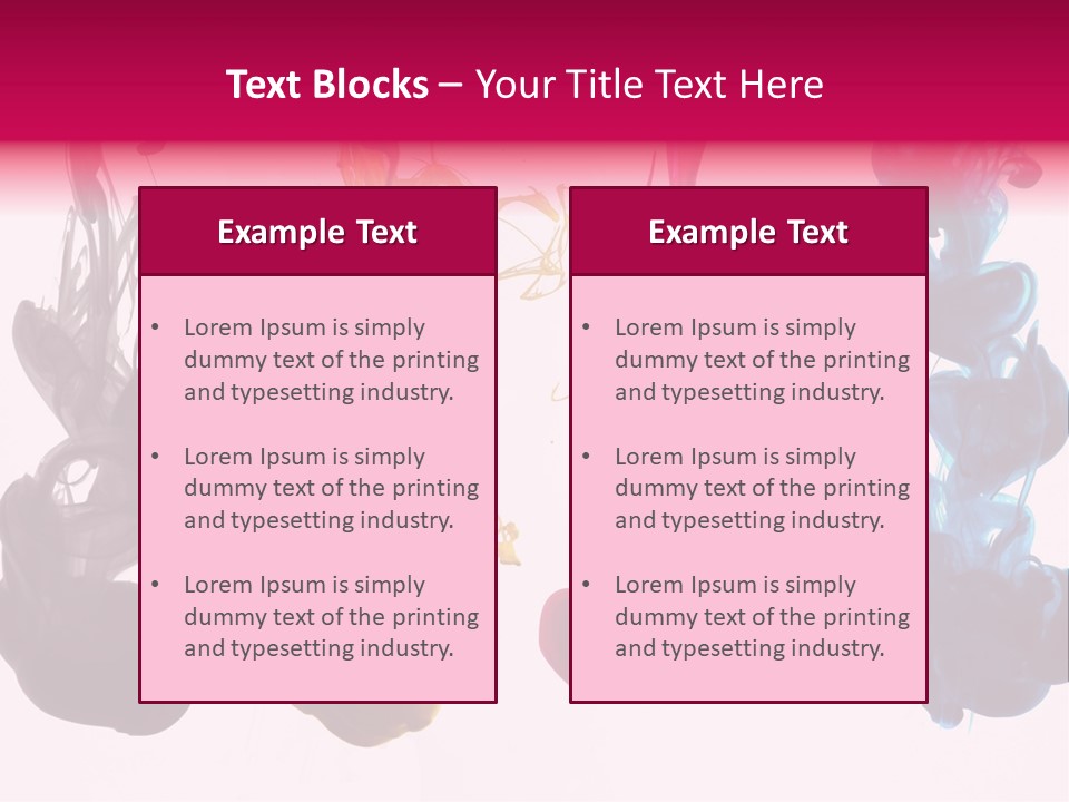 Cmyk Ink PowerPoint Template