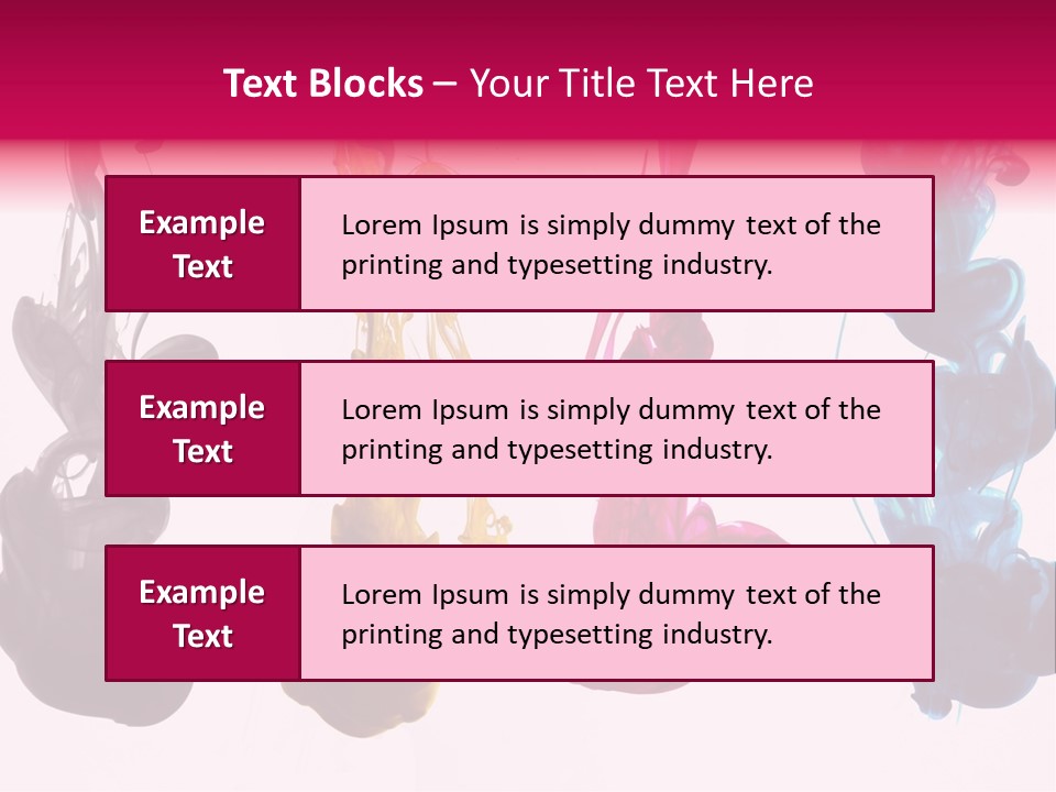 Cmyk Ink PowerPoint Template