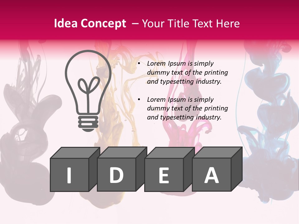Cmyk Ink PowerPoint Template