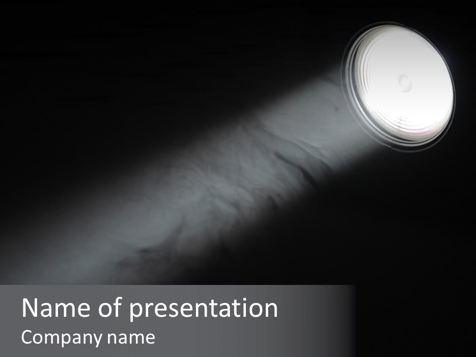 A Light That Is Shining In The Dark PowerPoint Template