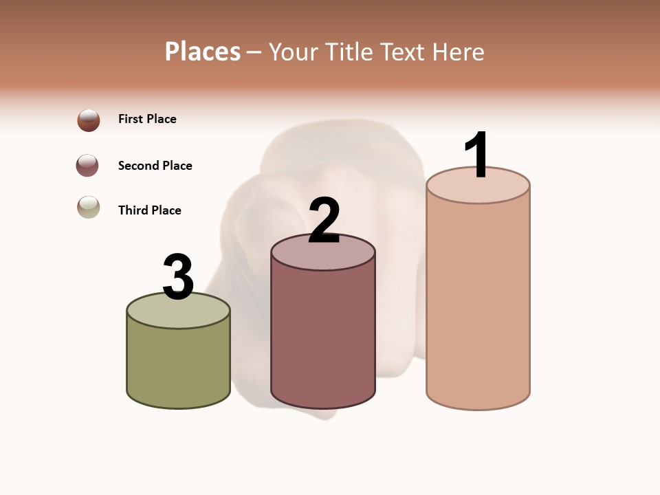 Pointing Hand On White Background PowerPoint Template