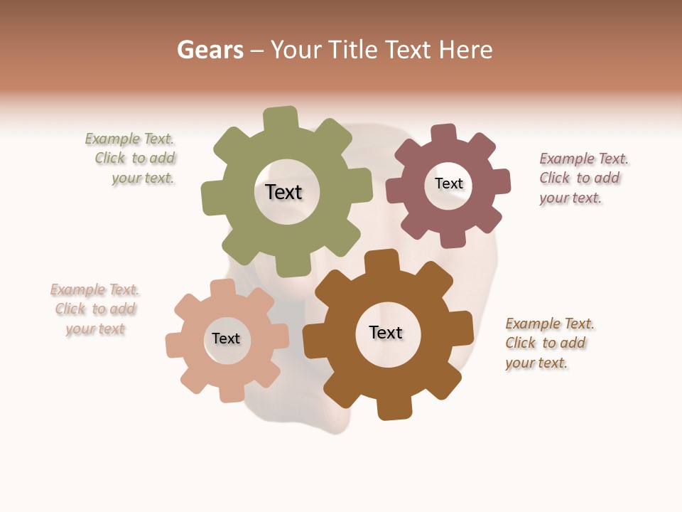 Pointing Hand On White Background PowerPoint Template