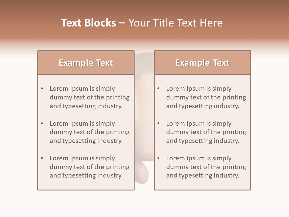 Pointing Hand On White Background PowerPoint Template