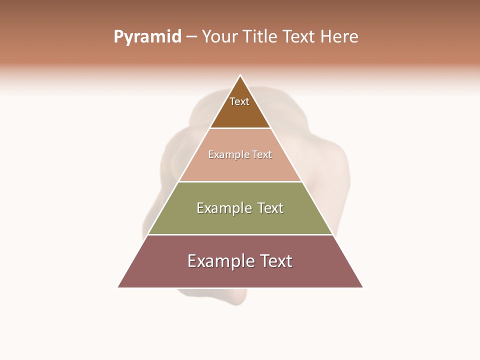 Pointing Hand On White Background PowerPoint Template