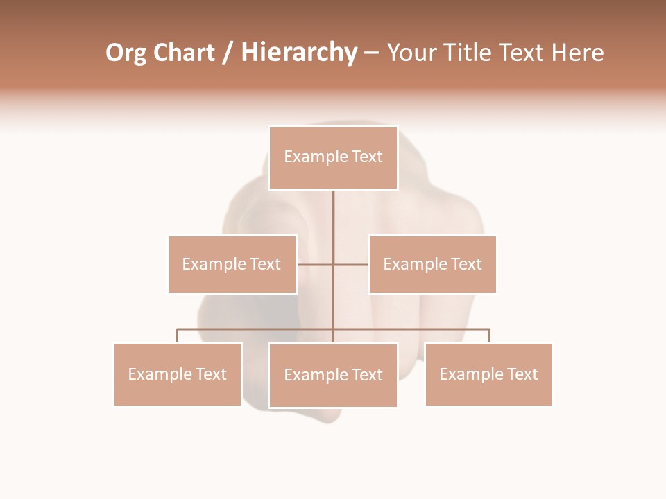 Pointing Hand On White Background PowerPoint Template