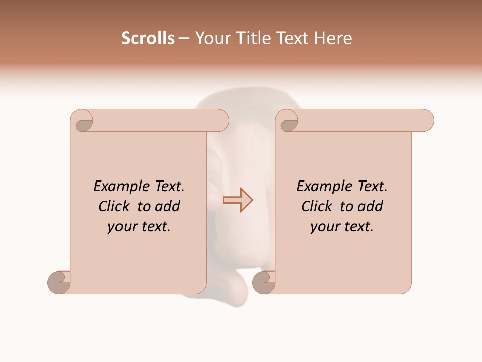 Pointing Hand On White Background PowerPoint Template