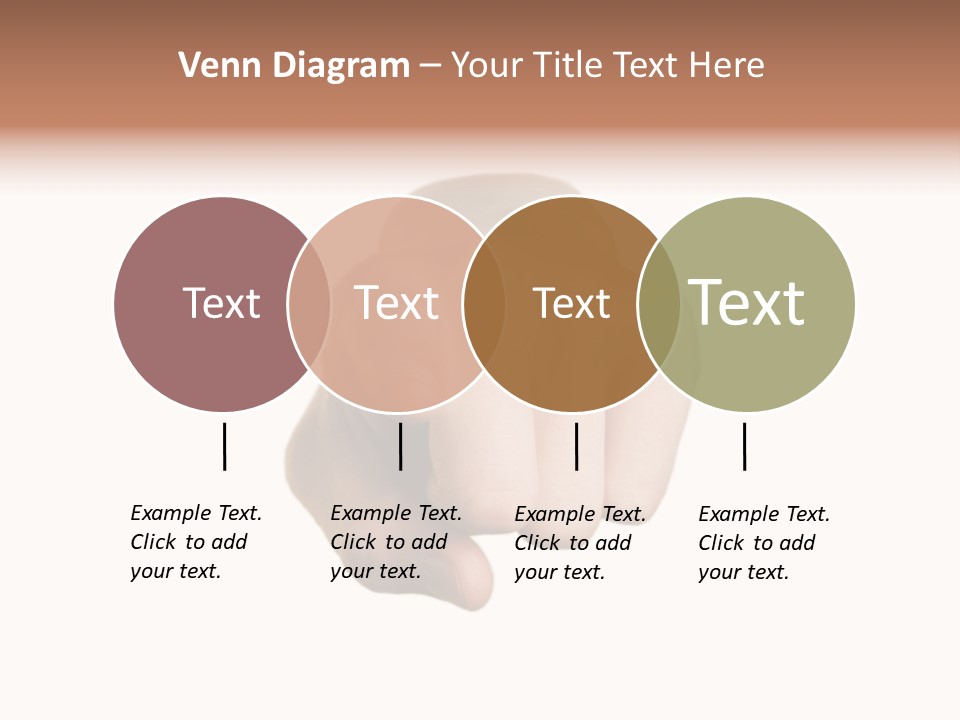 Pointing Hand On White Background PowerPoint Template