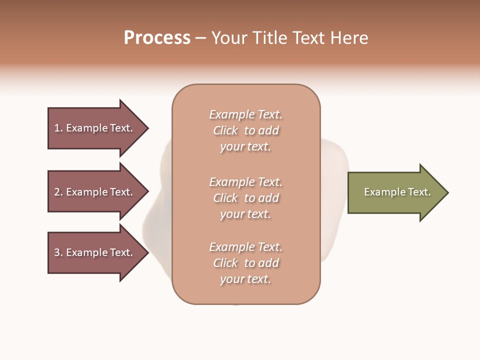 Pointing Hand On White Background PowerPoint Template