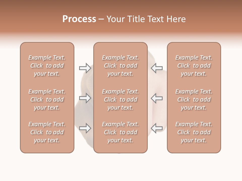 Pointing Hand On White Background PowerPoint Template