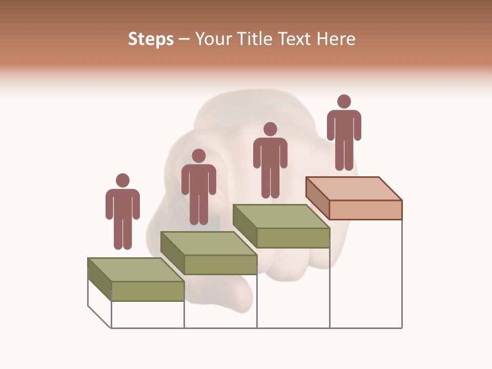 Pointing Hand On White Background PowerPoint Template