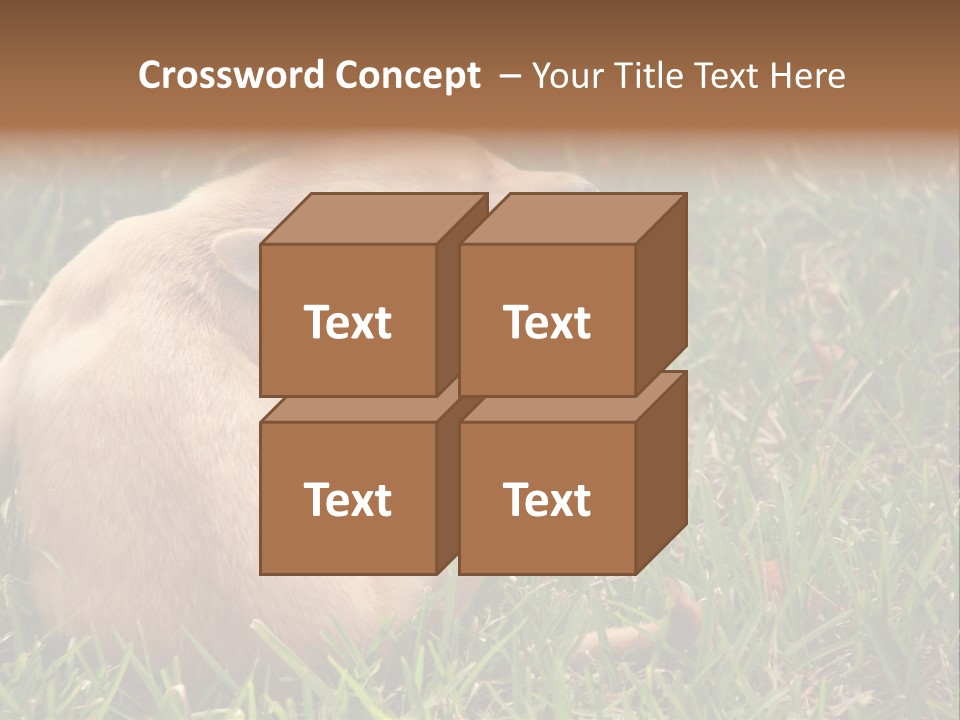 Puppy Scratching PowerPoint Template