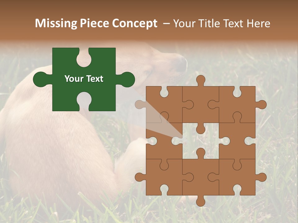 Puppy Scratching PowerPoint Template