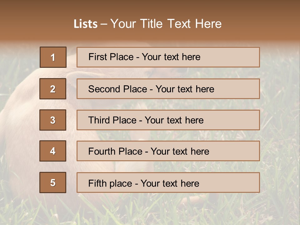 Puppy Scratching PowerPoint Template