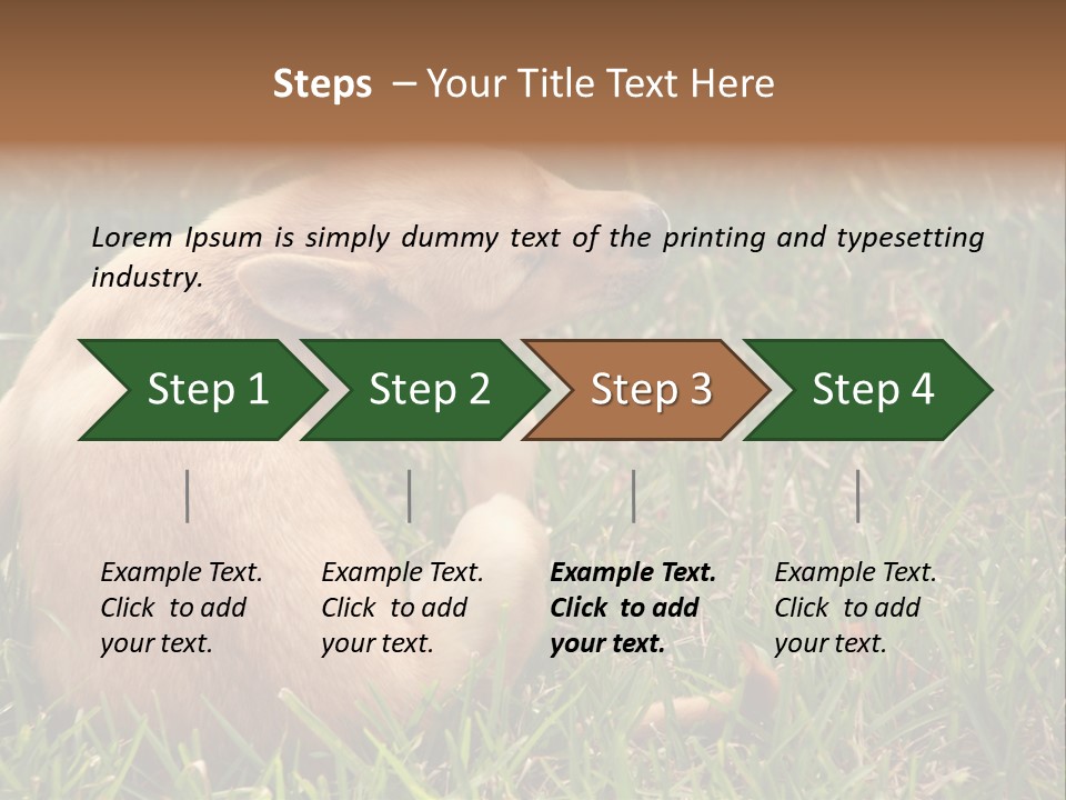 Puppy Scratching PowerPoint Template