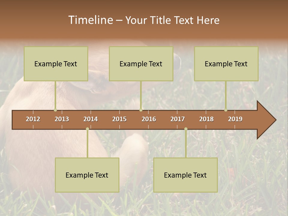 Puppy Scratching PowerPoint Template