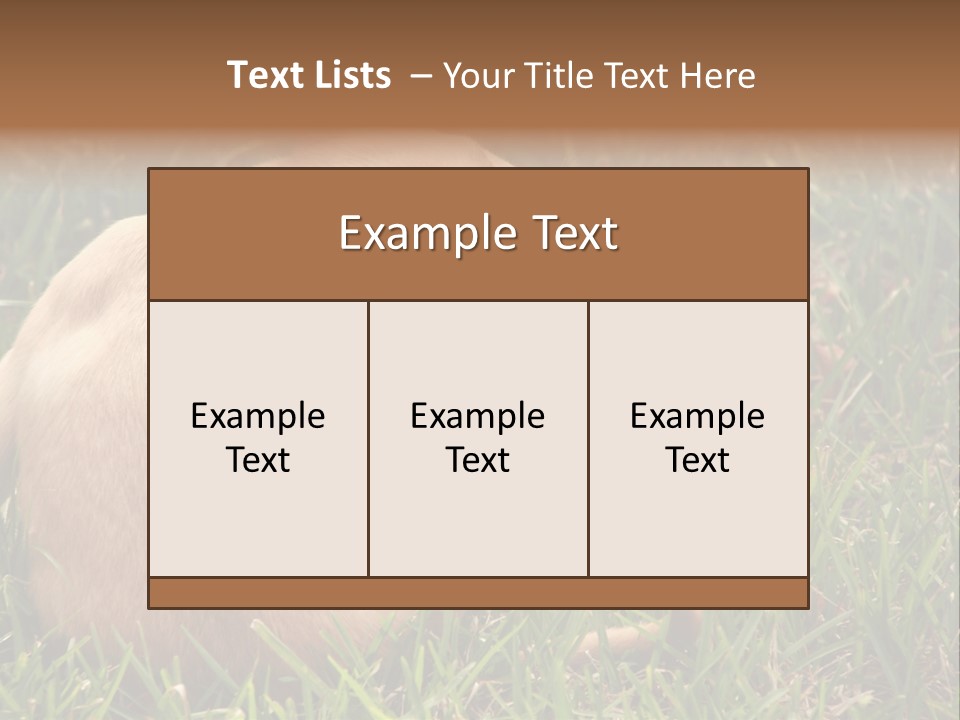 Puppy Scratching PowerPoint Template