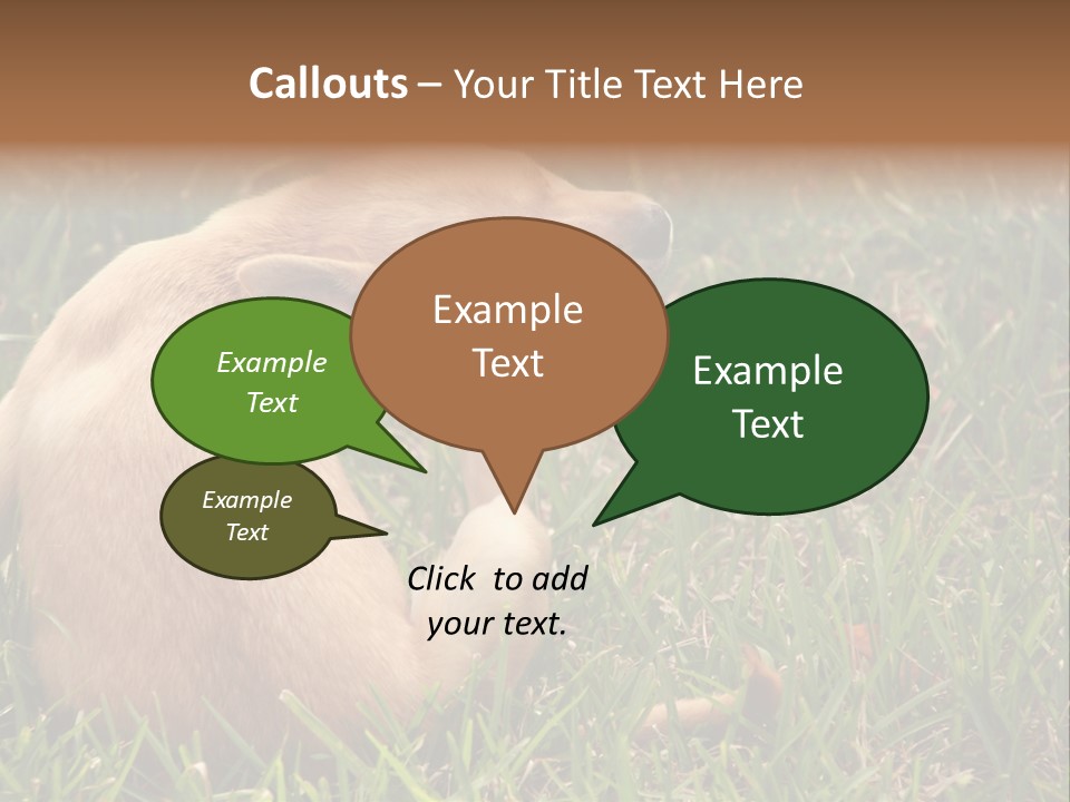 Puppy Scratching PowerPoint Template