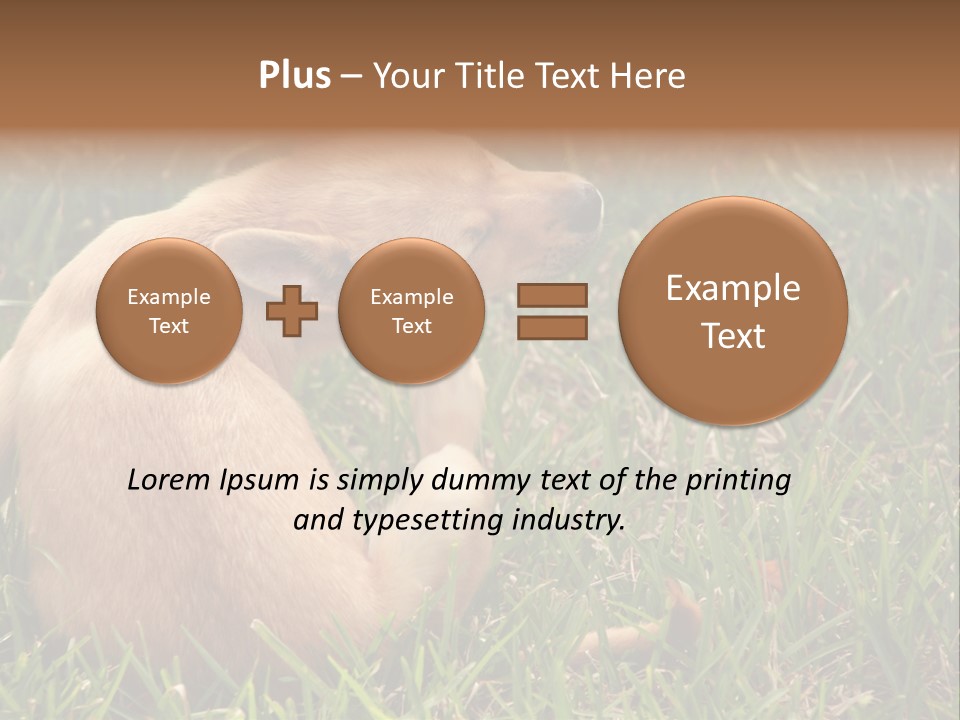Puppy Scratching PowerPoint Template