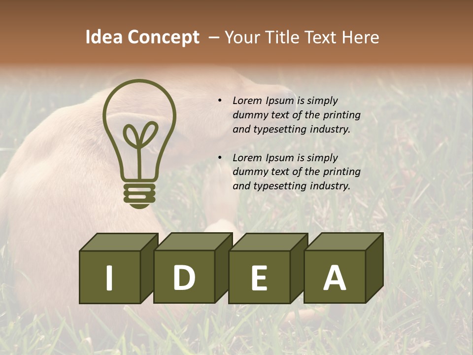 Puppy Scratching PowerPoint Template