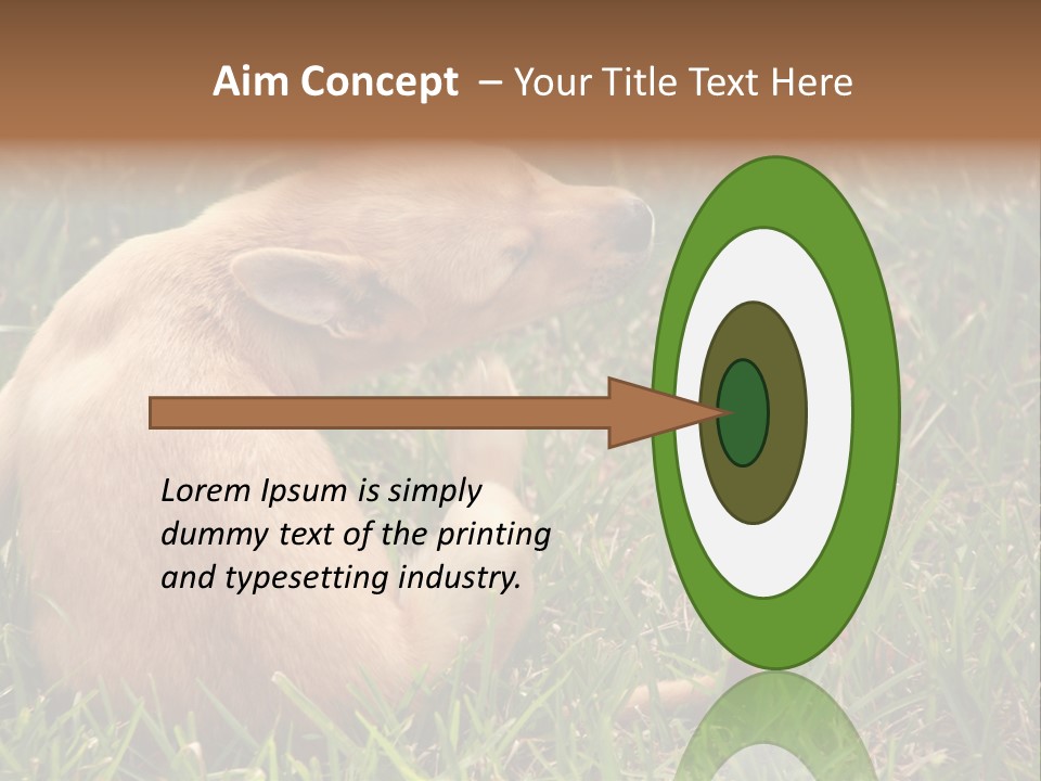 Puppy Scratching PowerPoint Template