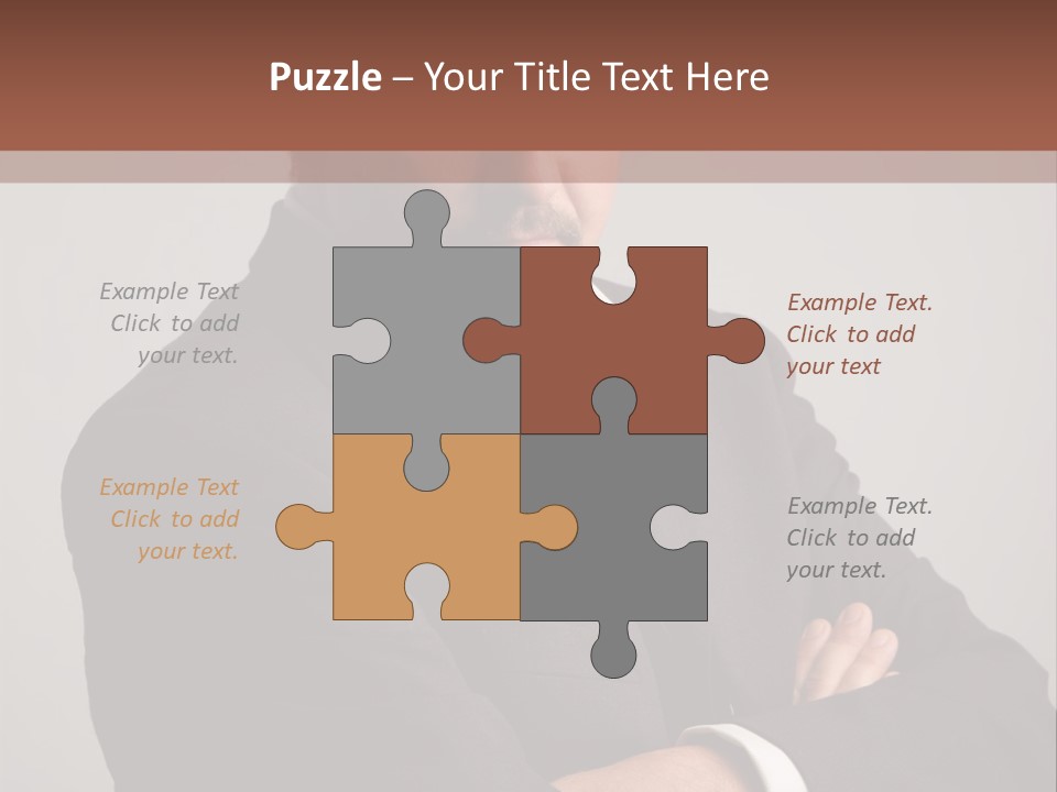 Portrait Of Angry Man PowerPoint Template