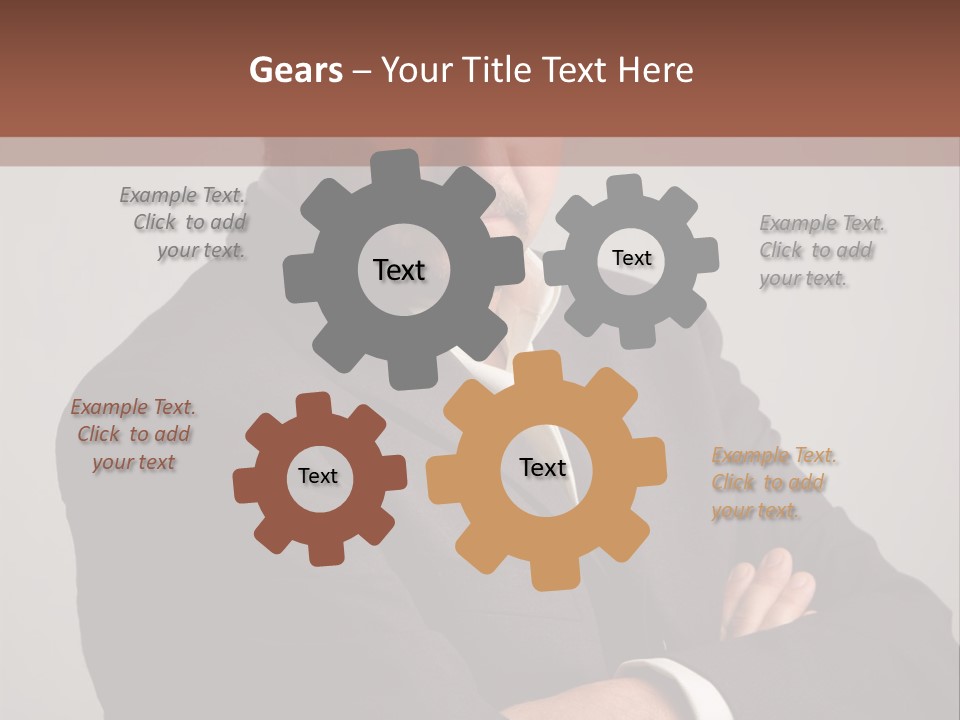 Portrait Of Angry Man PowerPoint Template