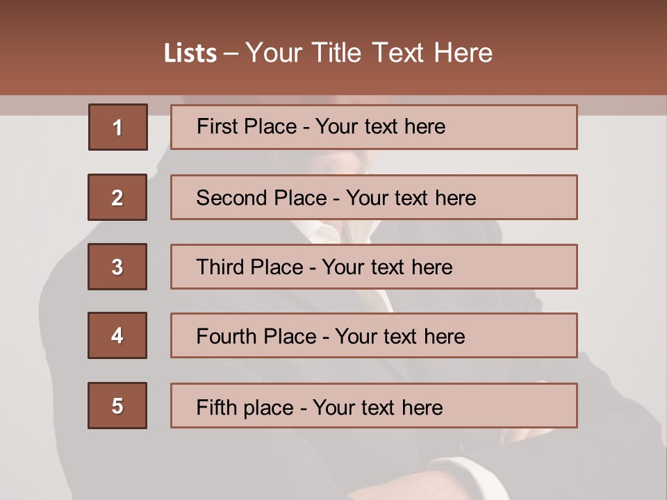 Portrait Of Angry Man PowerPoint Template