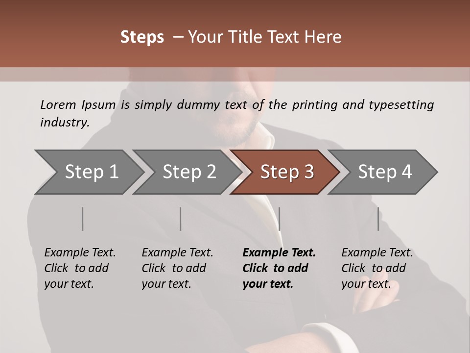 Portrait Of Angry Man PowerPoint Template