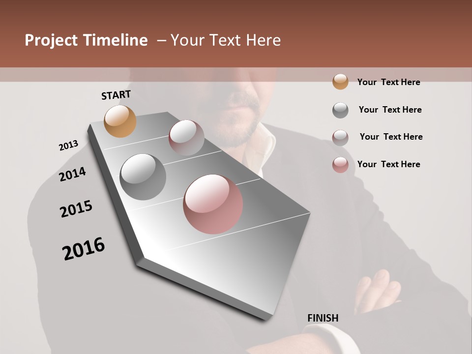 Portrait Of Angry Man PowerPoint Template