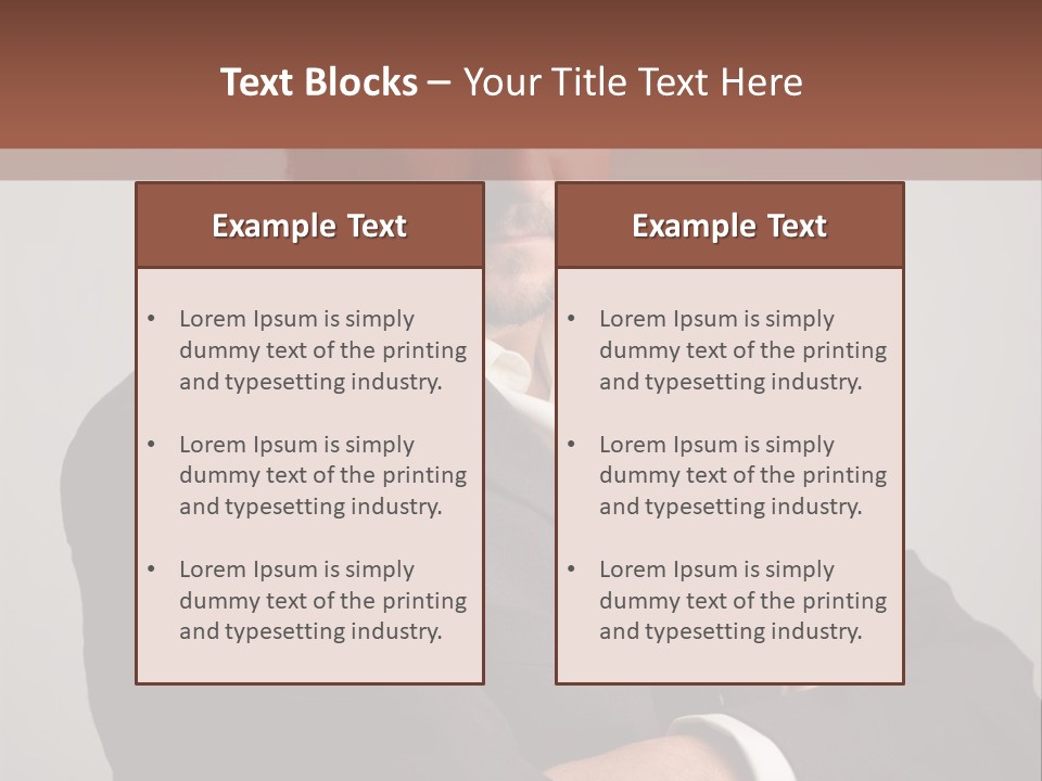 Portrait Of Angry Man PowerPoint Template