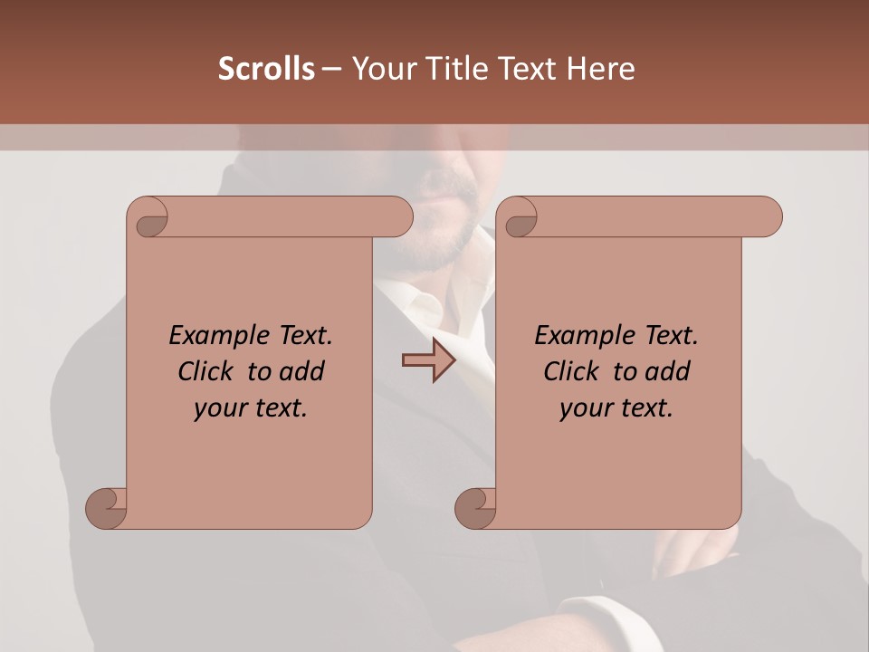 Portrait Of Angry Man PowerPoint Template