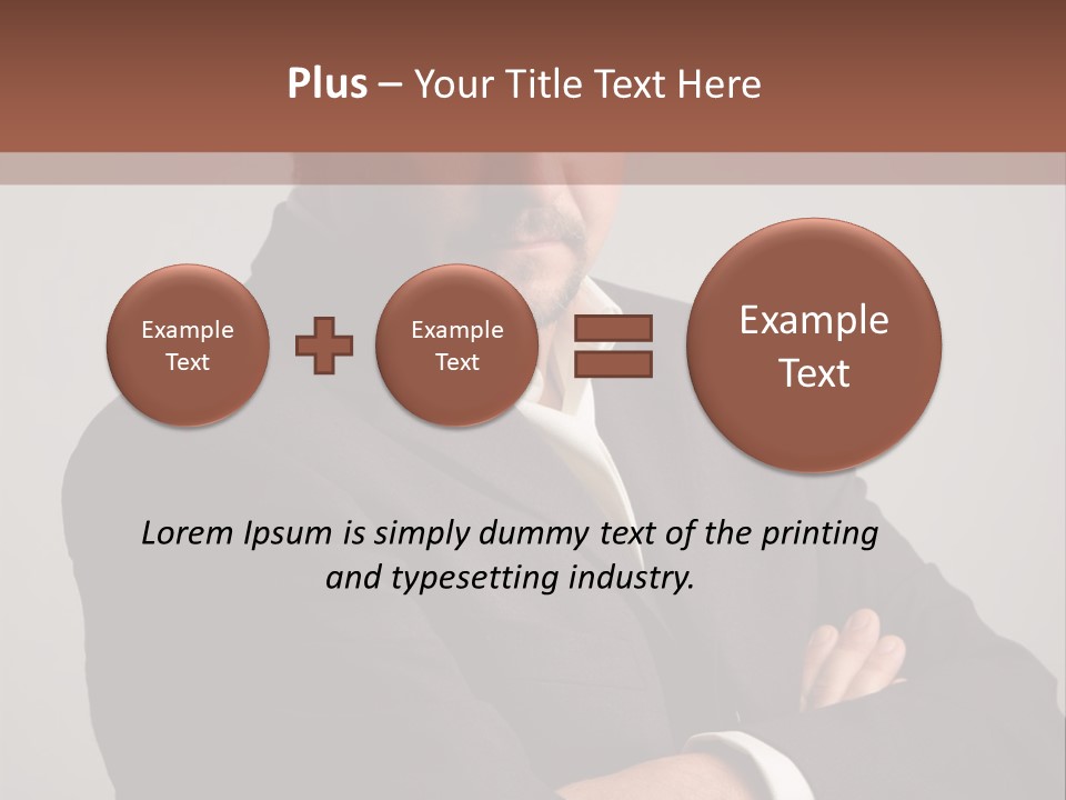 Portrait Of Angry Man PowerPoint Template