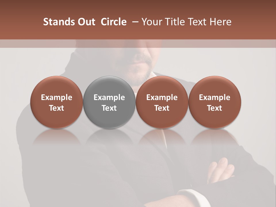 Portrait Of Angry Man PowerPoint Template