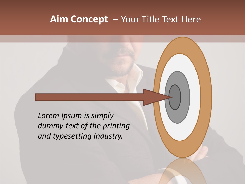 Portrait Of Angry Man PowerPoint Template