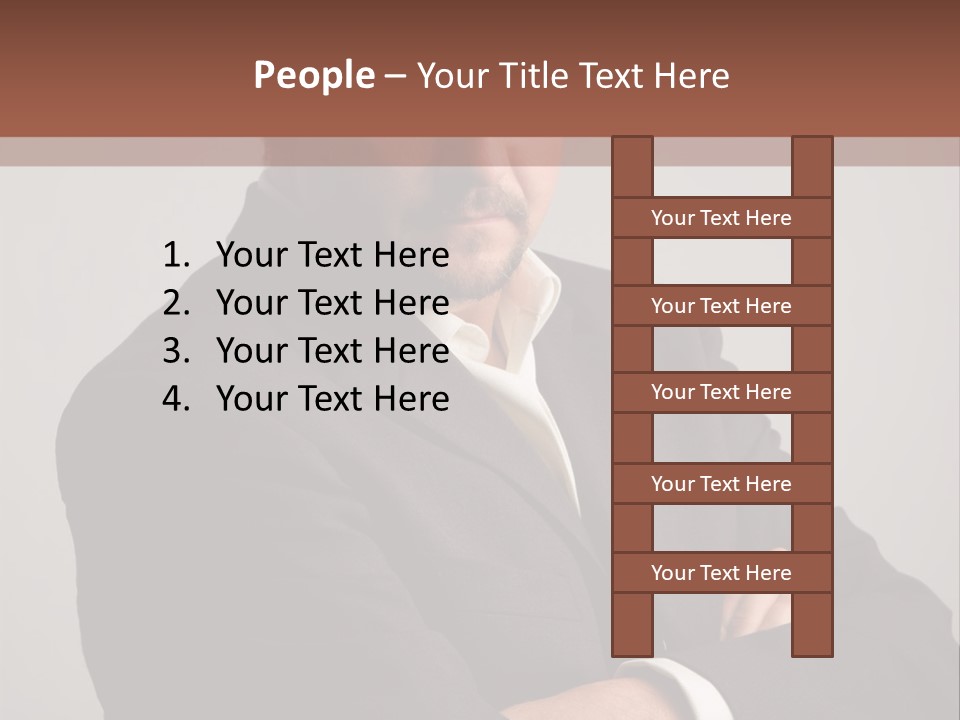 Portrait Of Angry Man PowerPoint Template