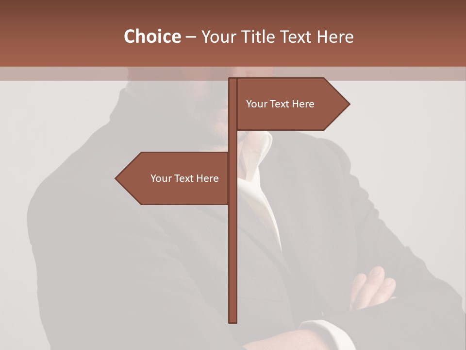 Portrait Of Angry Man PowerPoint Template