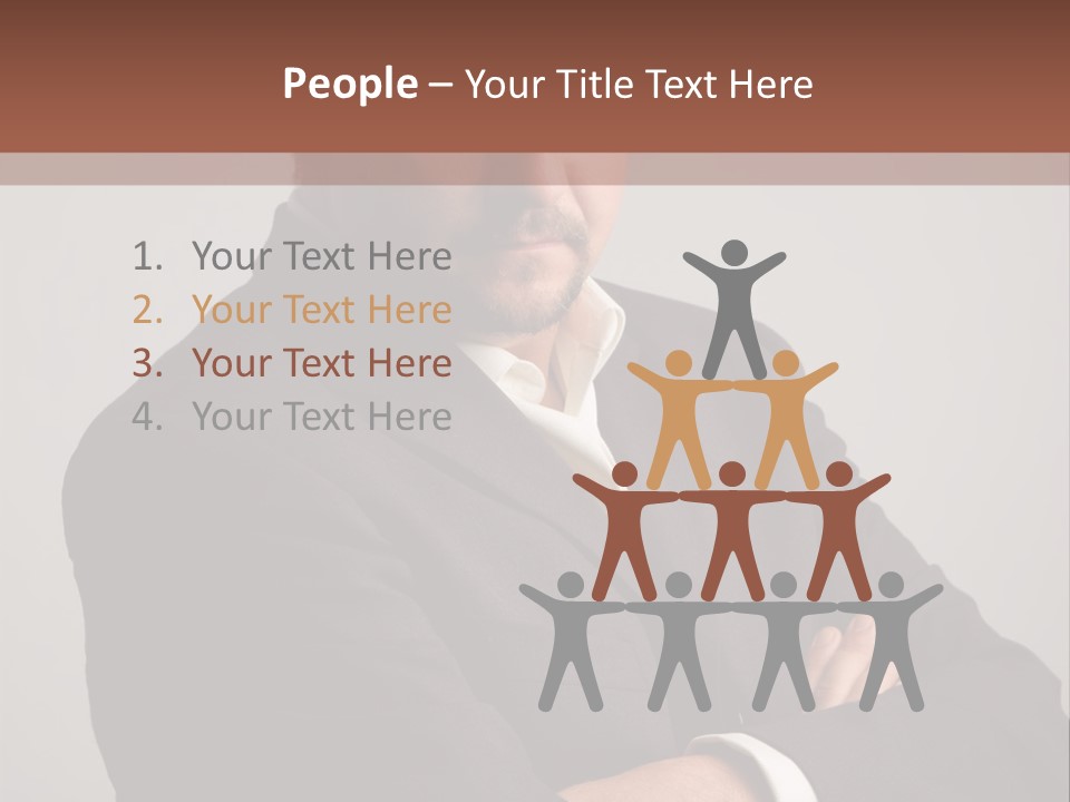 Portrait Of Angry Man PowerPoint Template