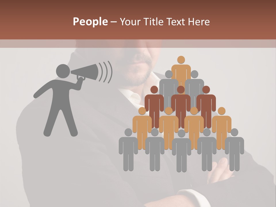 Portrait Of Angry Man PowerPoint Template