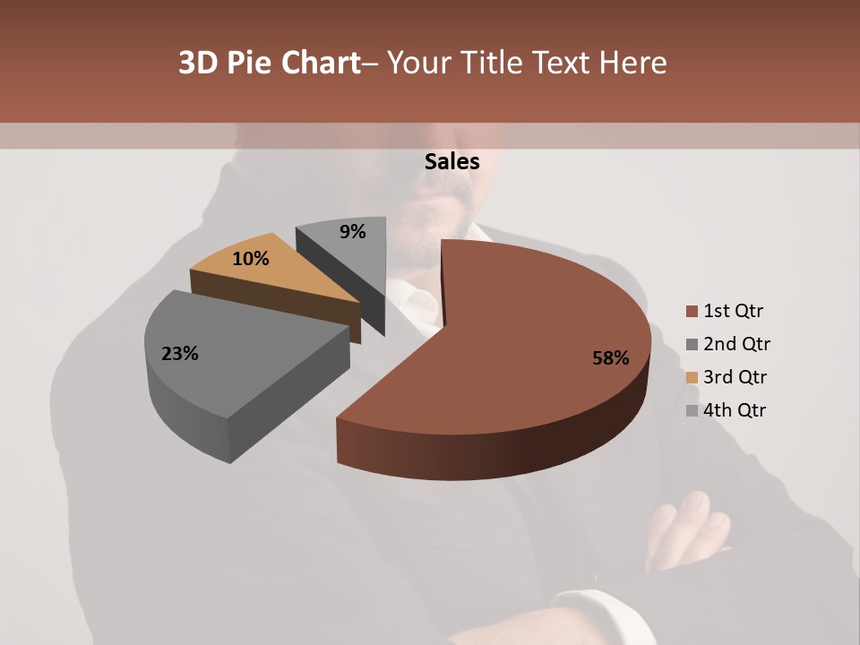 Portrait Of Angry Man PowerPoint Template